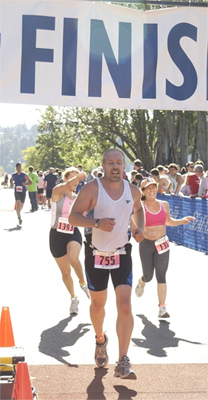 Successful story - a patient finish Triathlon after the surgery